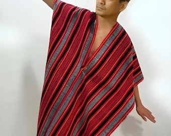 Authentic IFUGAO IGOROT  Handwoven Tribal Fabric, Filipino Cordillera, Baguio Ethnic Festival  Poncho, Men's Wear, ORIGINAL Philippines