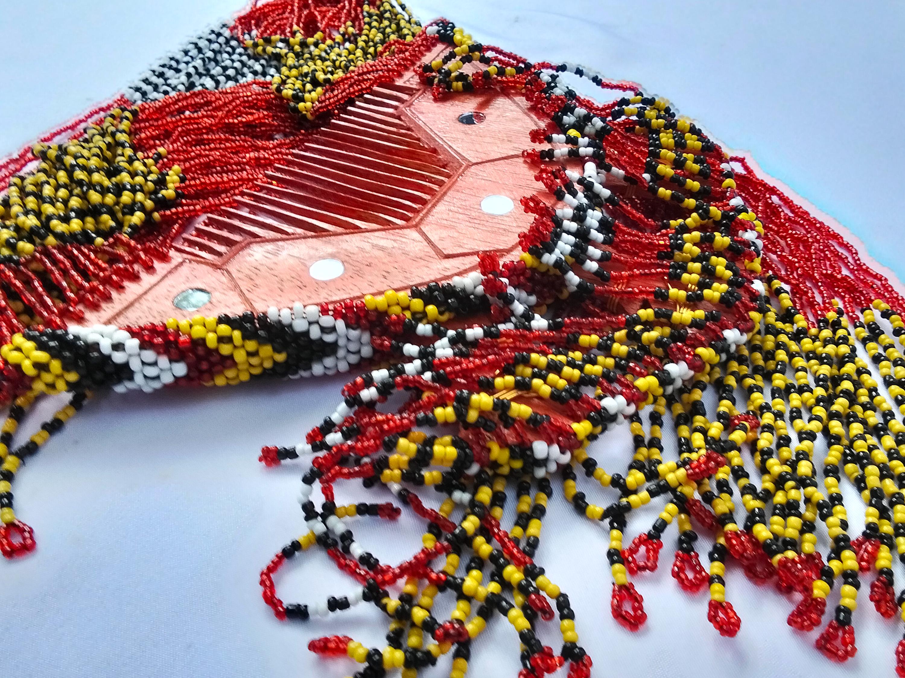 Suwat Tribal Comb Handmade Beads T\'boli Tribe T main image 2