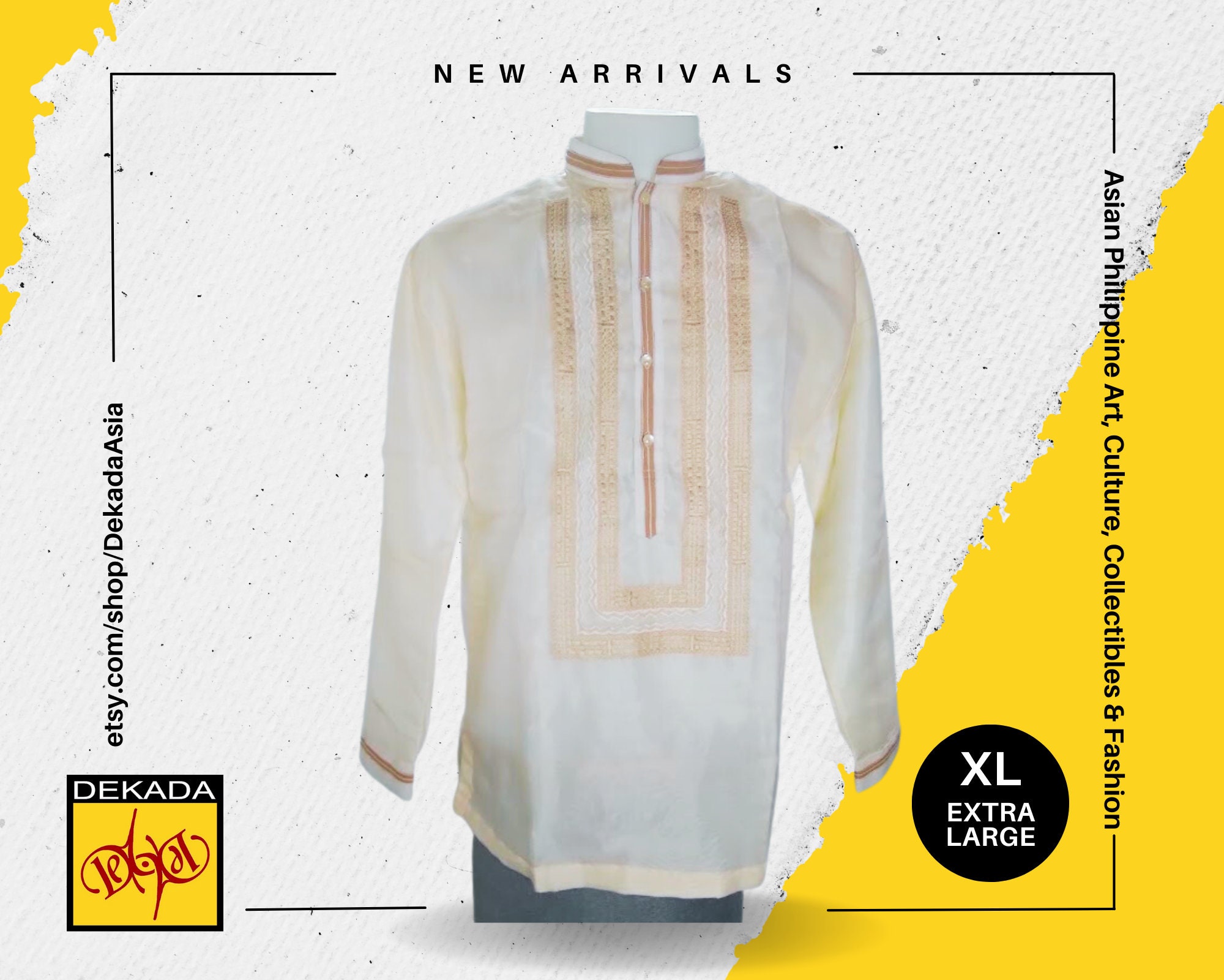 Philippine Original Barong Tagalog for Men Embroidered Satin Etsy