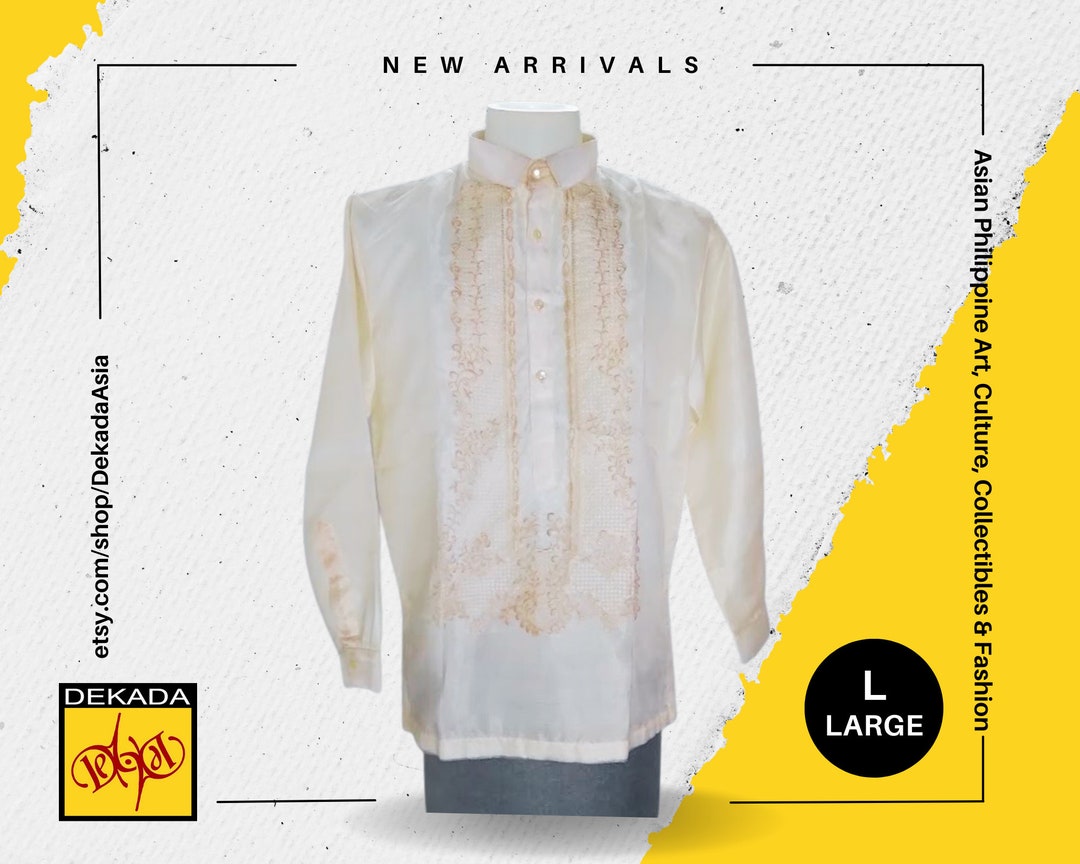 Handcrafted Philippine Barong Tagalog for Men Embroidered Etsy