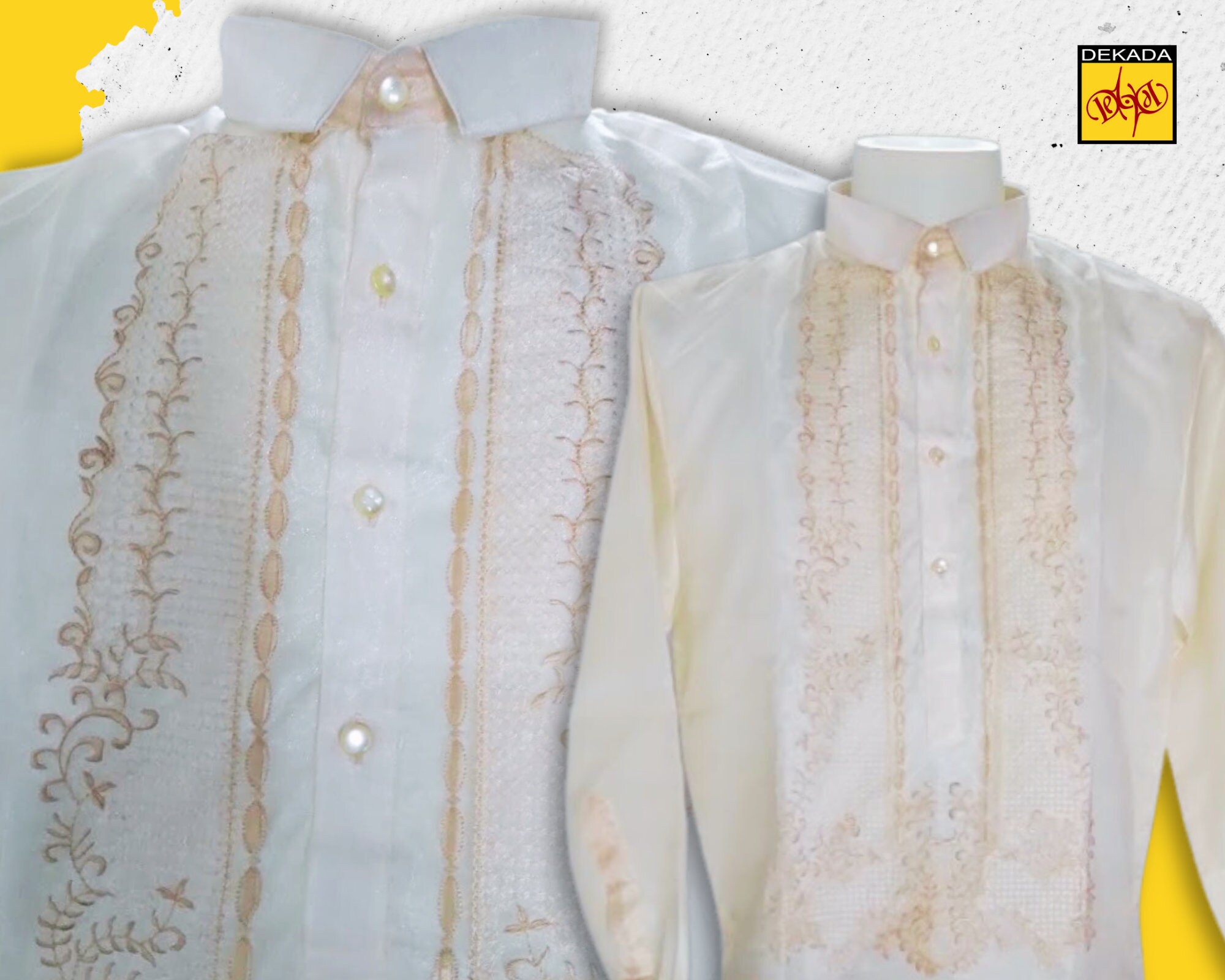 Handcrafted Philippine Barong Tagalog for Men Embroidered Etsy