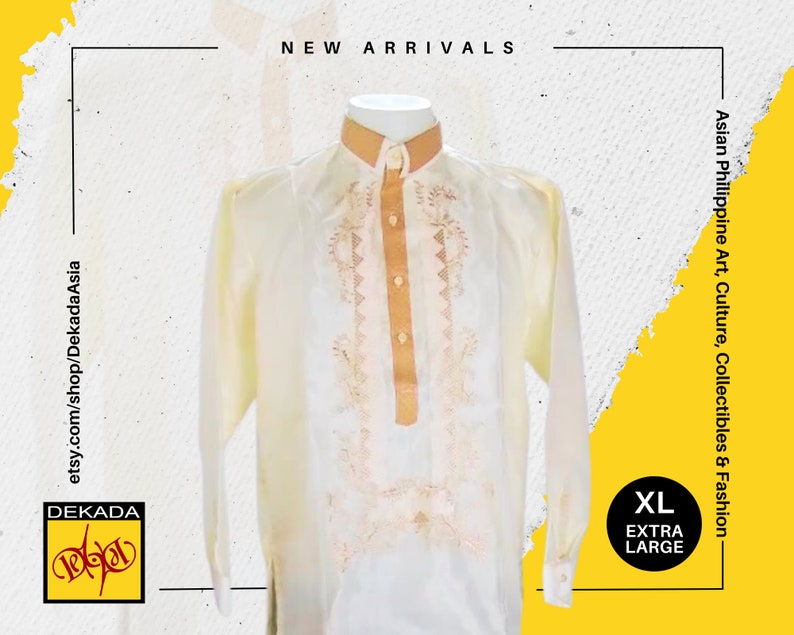 Philippine Barong Tagalog for Men Handcrafted Embroidered Etsy