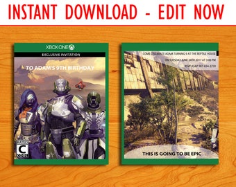 DESTINY XBOX One Birthday Invitation