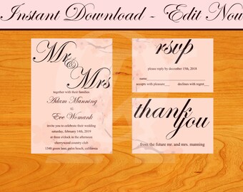 WEDDING INVITE & RSVP