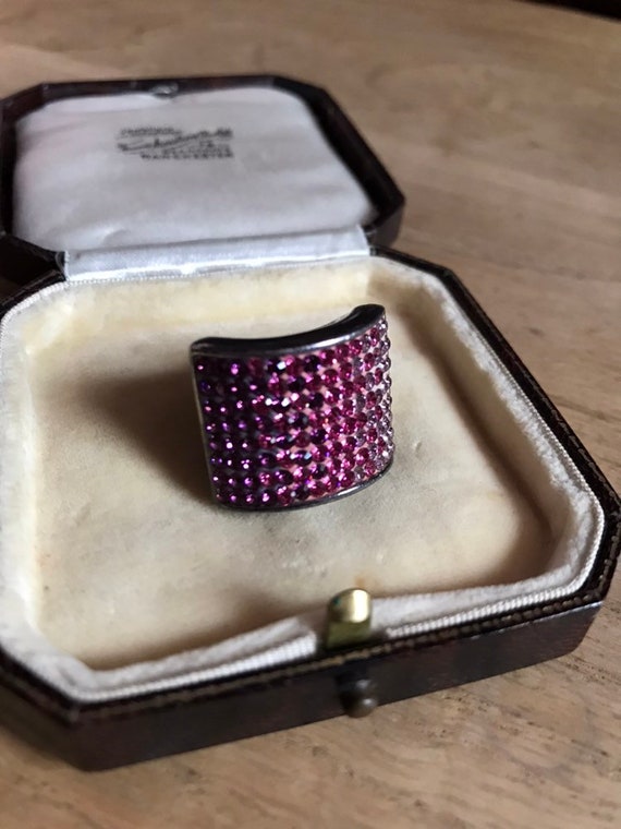 Gorgeous Pink & Purple Cz Solid Sterling Silver St