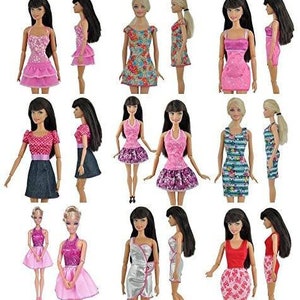 3x Quality Short Dolls Dresses & 3 Pairs Shoes - Random Selection Made for 11.5" Fashion Dolls