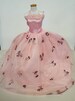 Quality Pink Flowers Ball Gown Wedding Dress Outfit Compatible with Standard Barbie Dolls Girls Gift Idea 