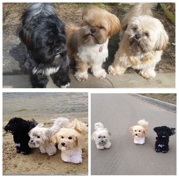 stuffed maltipoo dog