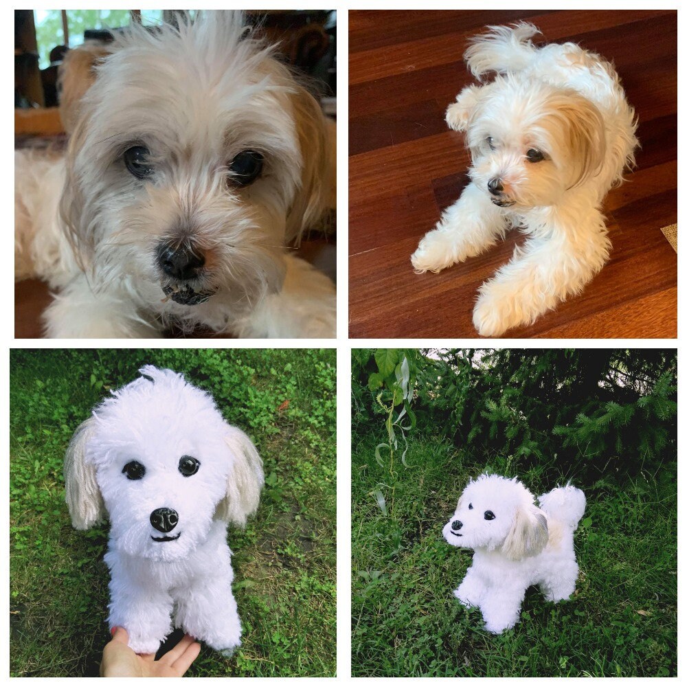 Custom Stuffed Dog Plush Crochet Stuffed Animal Look Like Your Etsy UK