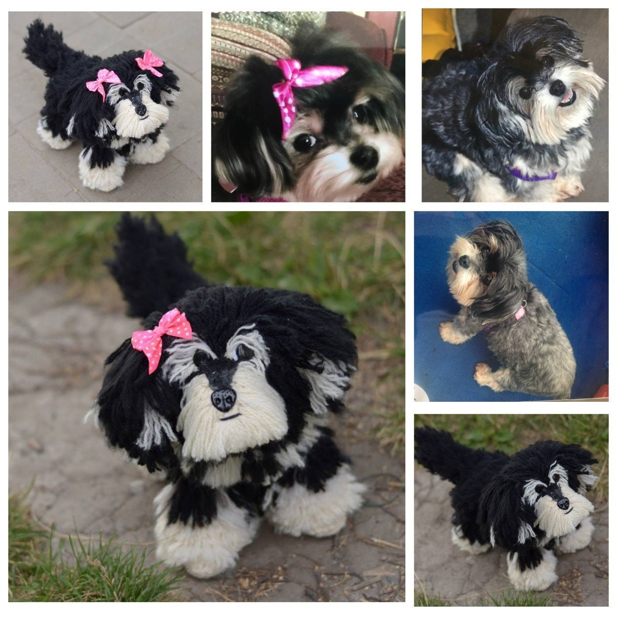 Custom stuffed animal look like Dog clone Malteser Maltipoo Etsy