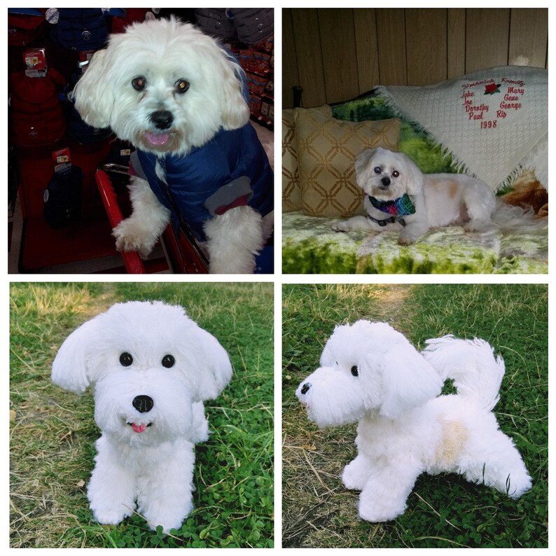 Custom plush dog that look like your pet Stuffed dog replica Etsy