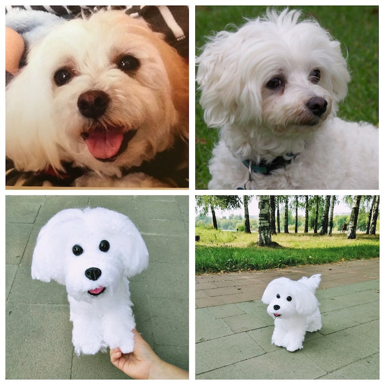 Custom plush dog that look like your pet Stuffed dog replica Etsy