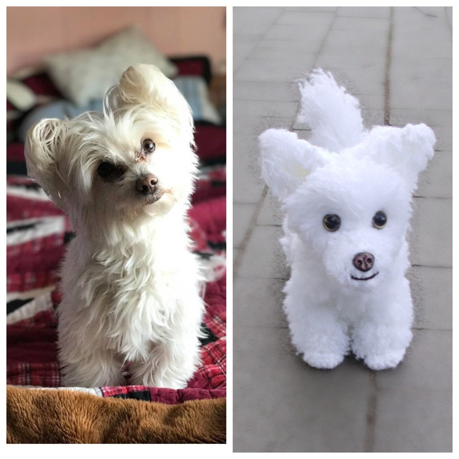 Custom Stuffed Dog Plush Crochet Stuffed Animal Look Like Your Etsy