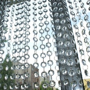 Crystal Curtain 90 cm x 200 cm, Door curtain, Window curtain, Beaded curtain, Home decoration, Crystal Curtain, Beaded Door Curtain