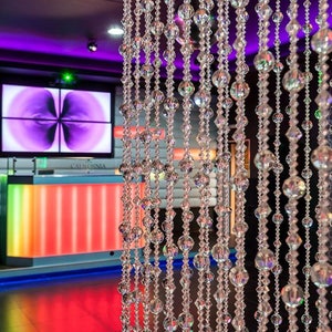 Crystal Curtain 90 cm x 200 cm, Door Curtain, Window Curtain, Beaded Curtain, Home Decoration, Crystal Curtain, Beaded Door Curtain