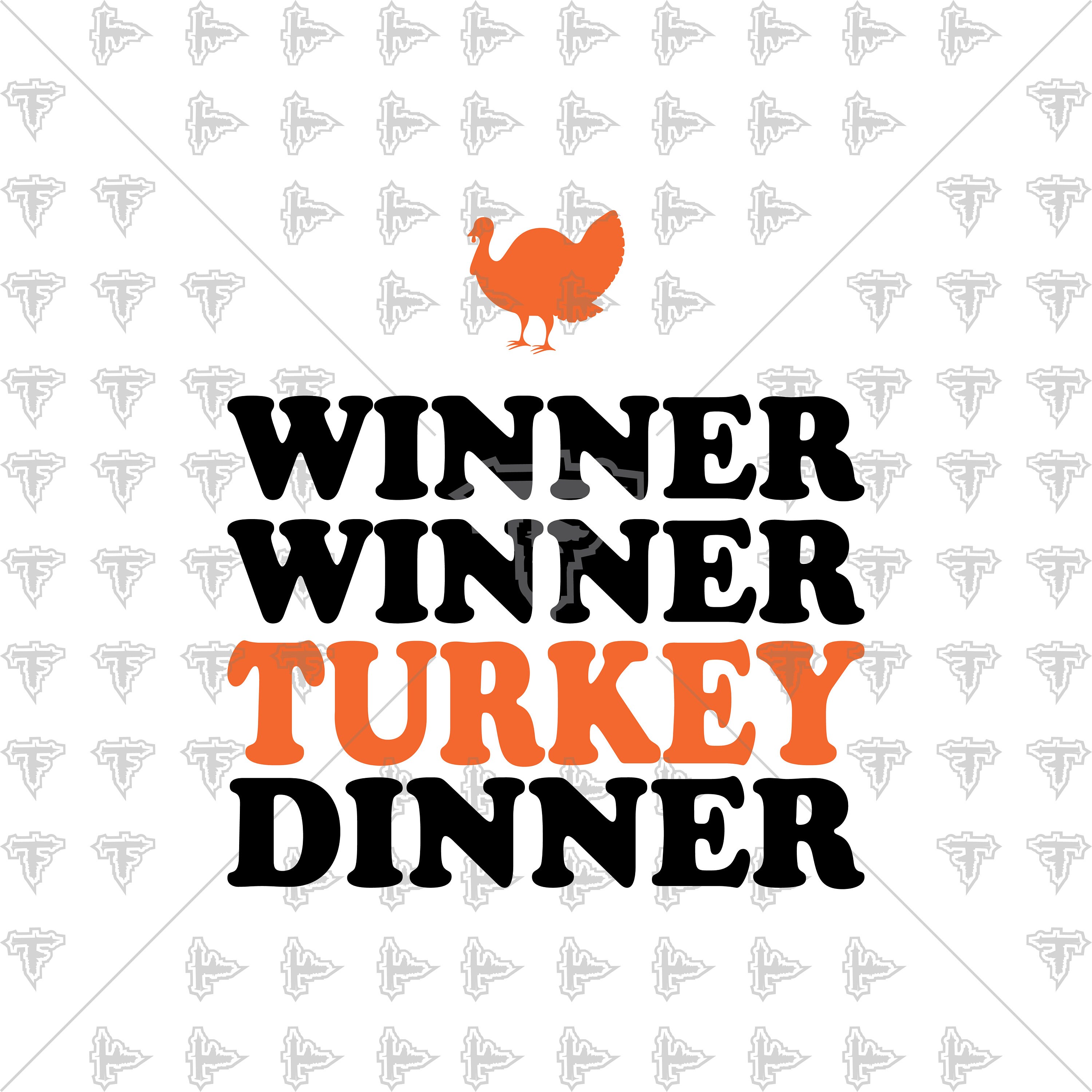 Winner Winner Turkey Dinner Thanksgiving Turkey Day Thankful Etsy