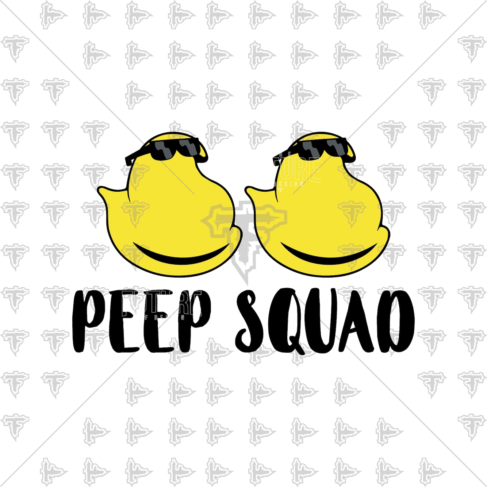 Peep Squad Happy Easter Bunny Eggs Sunglasses SVG DXF PNG | Etsy