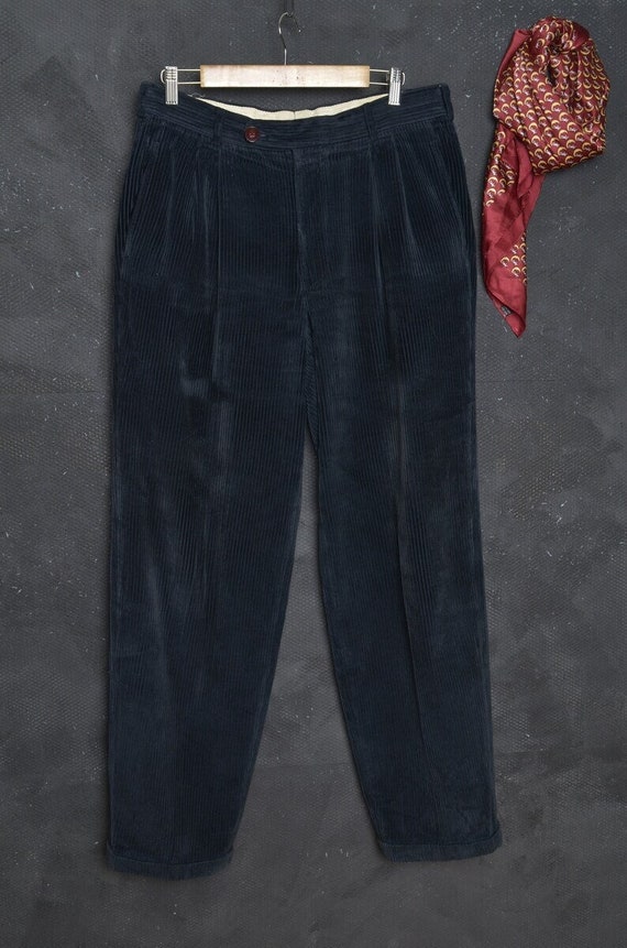 tæmme strop bede Vintage Corduroy Pant W33 L33 80s HUGO BOSS Cord Trousers Work - Etsy