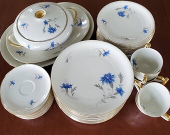 Excellent! SALE Org 75.00 Vintage Set of 7 Bread Plates Marked KPM Krister Germany