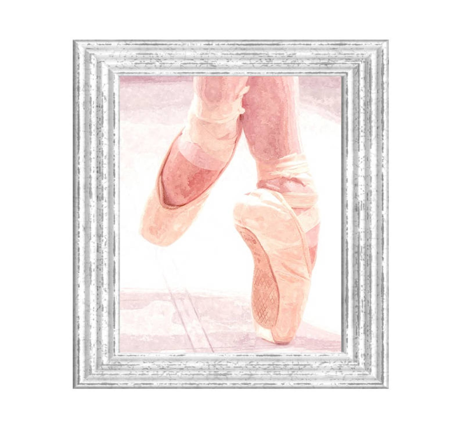 dancing shoes print, ballet wall art, dance watercolor, dancer wall art prints, gift for girl, girl wall art, instant digital do