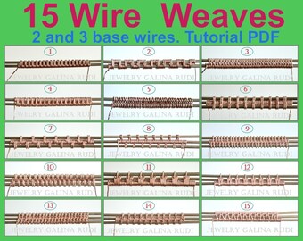 Wire weave tutorial 15 Wire Weaves 2 and 3 base wires