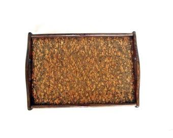 Bandeja de madera vintage