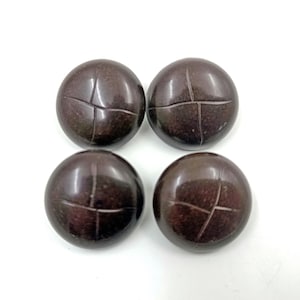 Vintage antique Bakelite carved buttons Set of 4