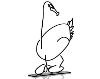 Wanetik Art - Duck, Metal sculpture
