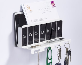 Greetings - Interactive Metal Key Shelf for the house entryway