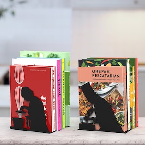 By the Book – Chef’s Edition - Cooking Couple Bookend - A cookbook bookend