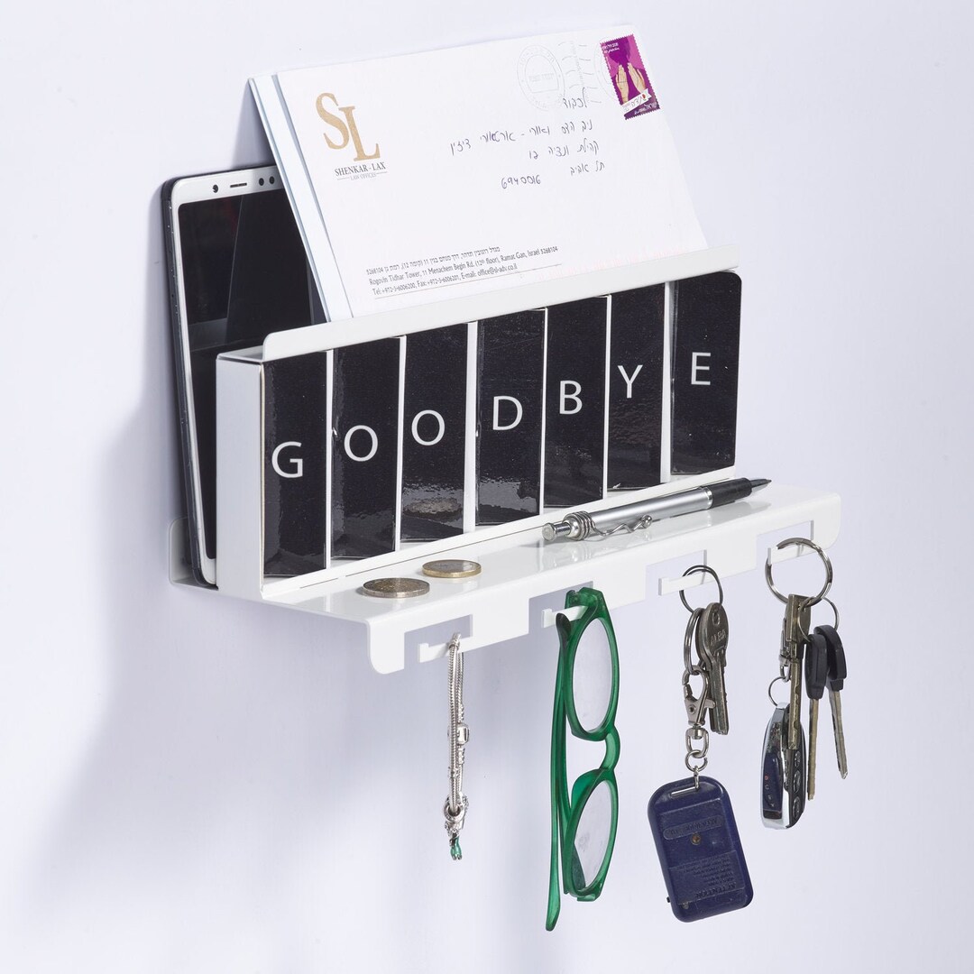 Interactive Key Holder Interactive Metal Key Shelf: Entryway Organizer With Hooks - Etsy