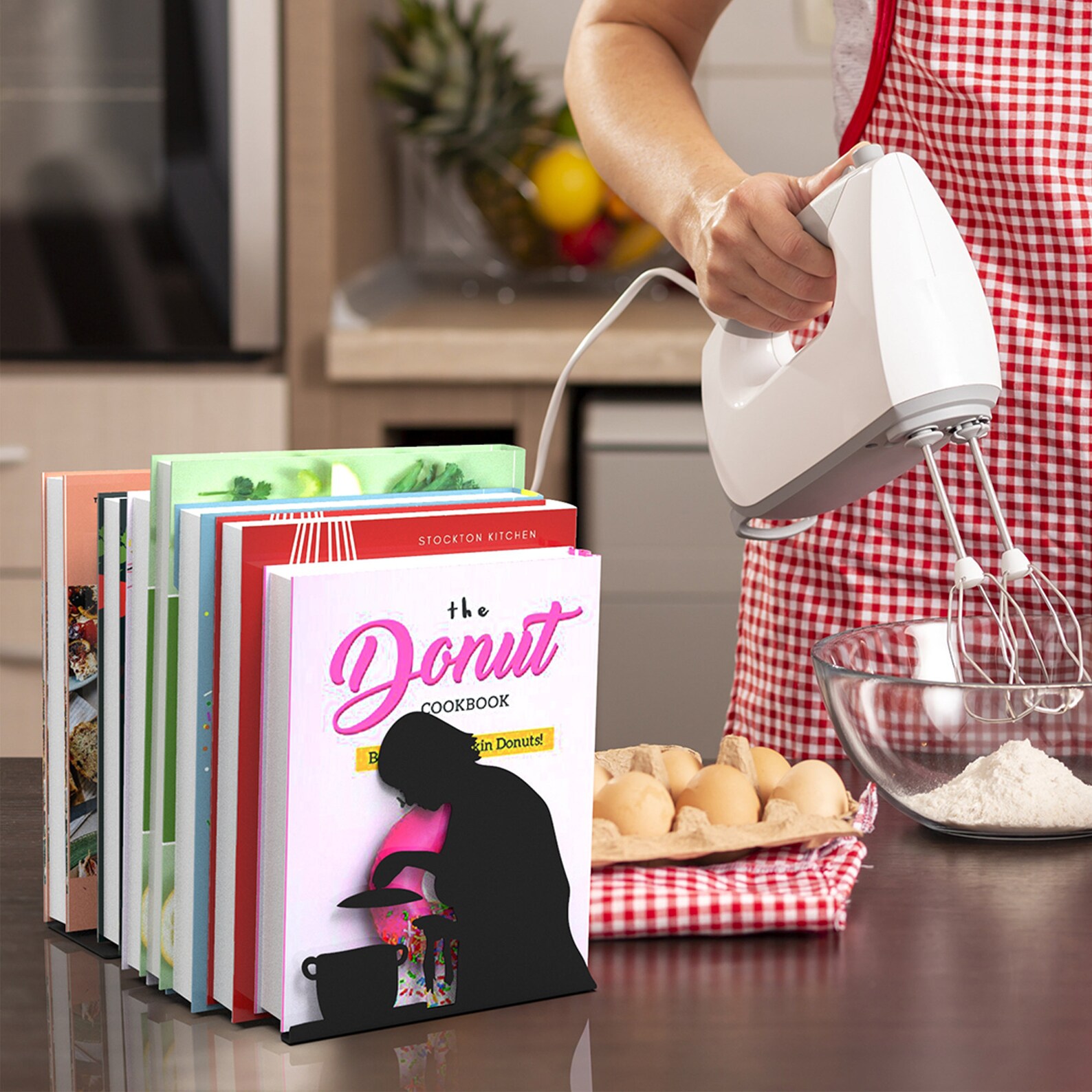 Bookends for Cookery Books // Metal Designed Bookend // Cool Etsy