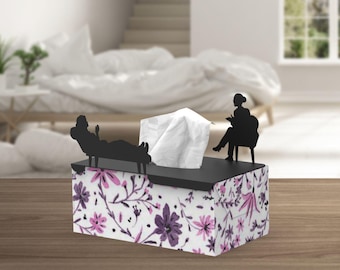 In Her Treatment Therapy-Themed Tissue Box Cover – Decorative Gift for Therapists & Psychologists