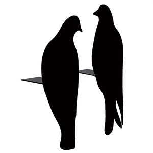 Lovebirds // Dove Statuettes // Metal Designed Art // Unique Gift // Black // Decorative Silhouette by ArtoriDesign image 7