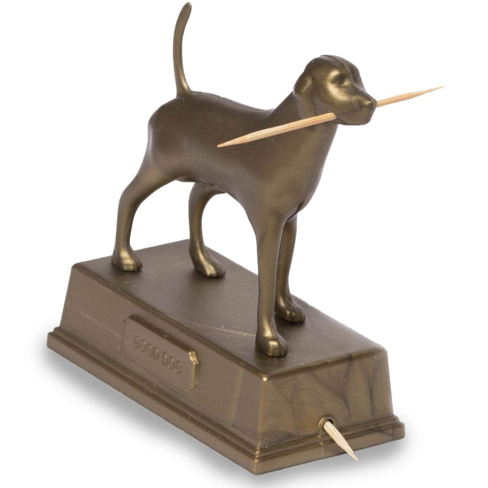 Toothpick Holder Bronze Dog Shaped // Designed Art // Etsy