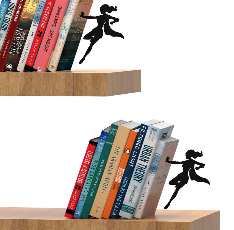 Superwoman Bookends: Metal Superhero Book Support (Set of 2) image 10
