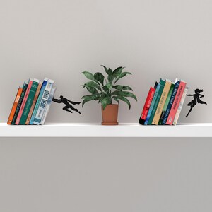 Superhero Metal Bookends - Unique Bookend Art, Set of 2 image 9