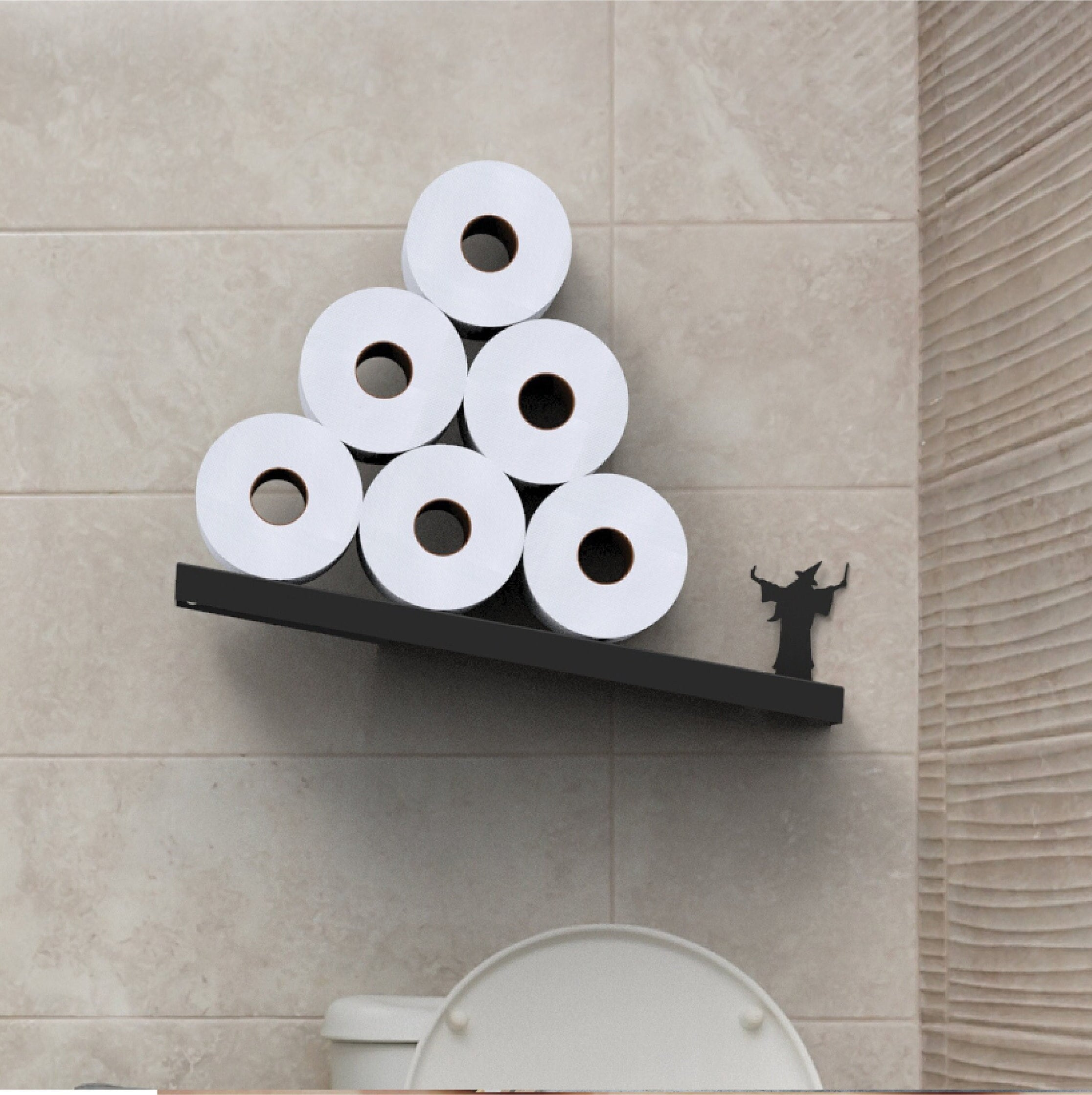 Toilet Paper Holder Shelf and Bathroom AccessoriesDIY Show Off