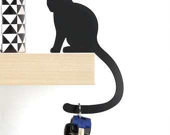Cat Shaped Balancing Hanger: Bag and Keychain Holder