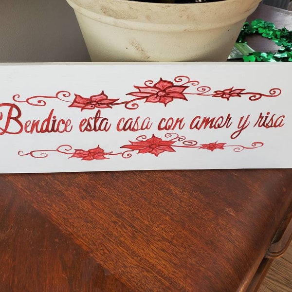 Bendice Esta Casa Sign – Spanish Saying, Bless This Home Decor