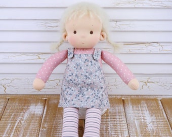 Waldorf doll READY TO SHIP! Waldorf style doll, cloth doll, handmade, play doll, textile doll, handcrafted, unique