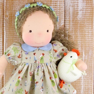 Waldorf doll READY TO SHIP!! Waldorf doll, handmade rag doll, textile doll, handmade, unique