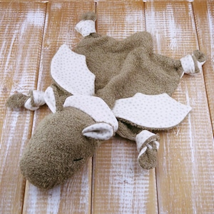 Cuddly Dragon Felix Cuddly Blanket Dragon Cuddly Blanket Snuffle Blanket Birth Handmade