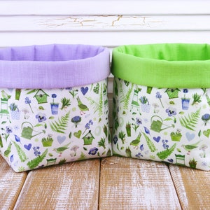 Panier en tissu, panier de Pâques, panier de rangement pour Pâques, panier cadeau, panier à pain, panier de rangement fait main