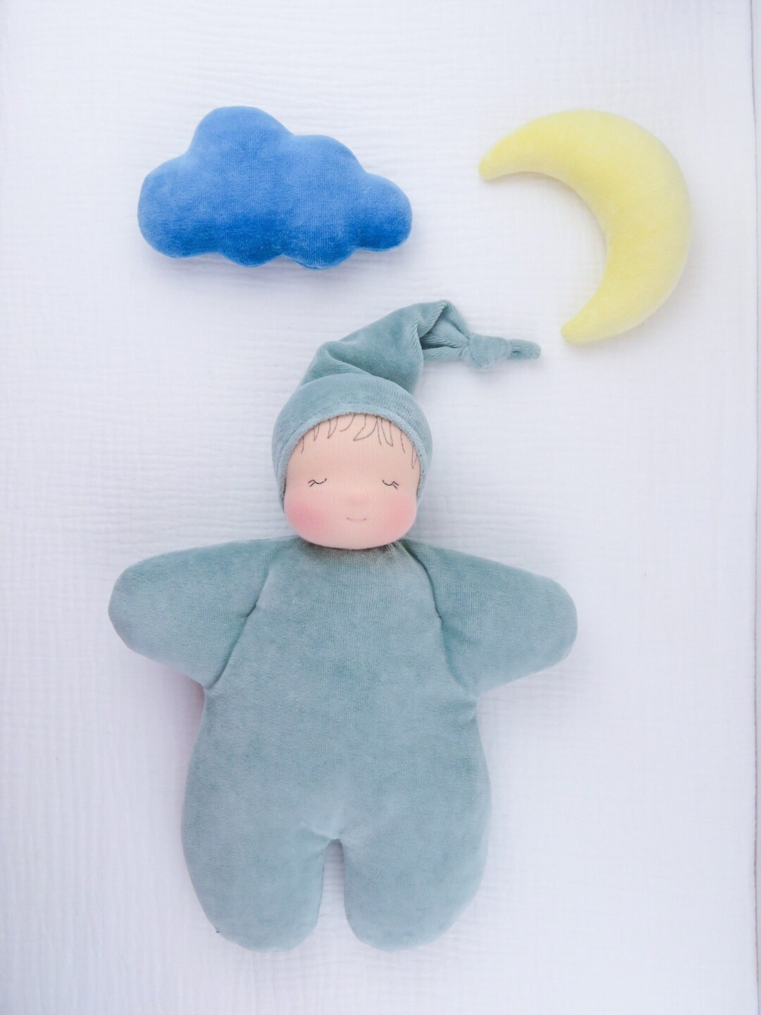 First Waldorf Doll Organic Sleeping Cloth Doll First Doll Etsy
