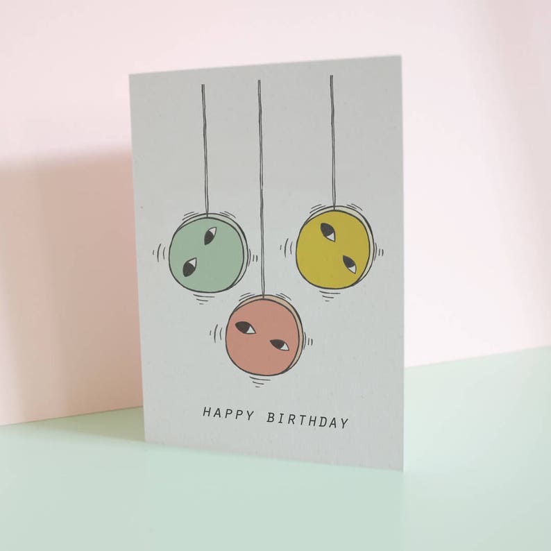 YO YO YO Happy Birthday // Greetings Card // Stationery // Yo Yo