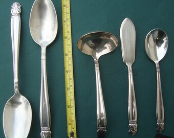 Danish Princess by Holmes and Edwards Silver-Plate Set of 4 Teaspoons 1930/'s