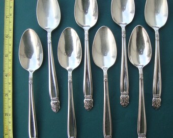 Danish Princess by Holmes and Edwards Silver-Plate Set of 4 Teaspoons 1930/'s
