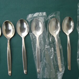 BSF6 Silverplate 6 Teaspoons & 1 6 1/16 Spoon Bremer Silberschmied Germany Flatware image 1