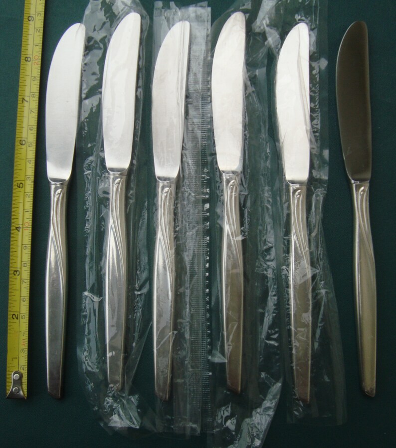 BSF6 Silverplate 6 Dinner Knives 8 3/4 Bremer Silberschmied Germany Flatware image 1